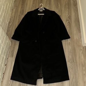 XL Mario De Pinto trench coat black 100% wool